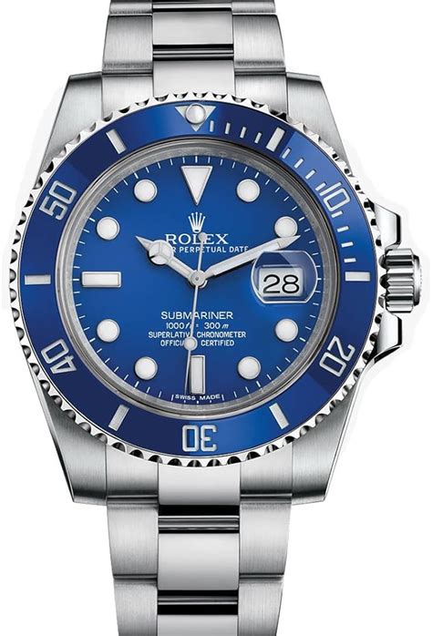 rolex submariner quadrante blu oro bianco|rolex sottomarino prezzo.